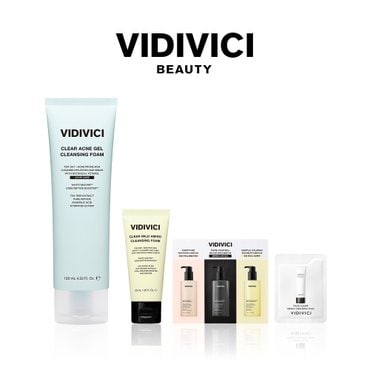 비디비치 [SSG단독] 클리어 아크네 젤 클렌징 폼 120ml (+ 마일드 아미노 폼 30ml 디럭스 증정)