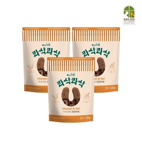 콰삭콰삭 치킨&오트 120g 3팩