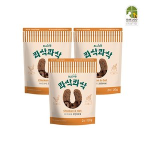 콰삭콰삭 치킨&오트 120g 3팩