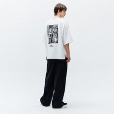 이본느 페인티드 티셔츠 화이트 ZH3TS338WH