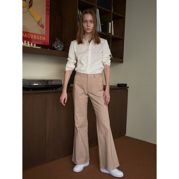 FRONT POCKET FLARE PANTS (2 COLOR)