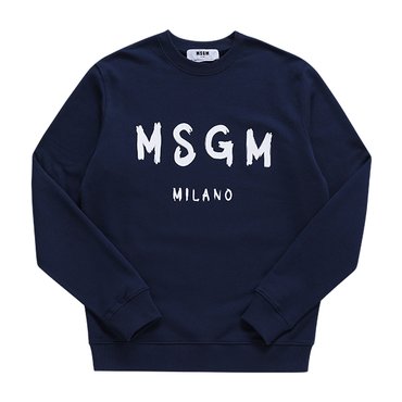 MSGM 3540MM513 237799 89 브러시드 로고 남성 맨투맨