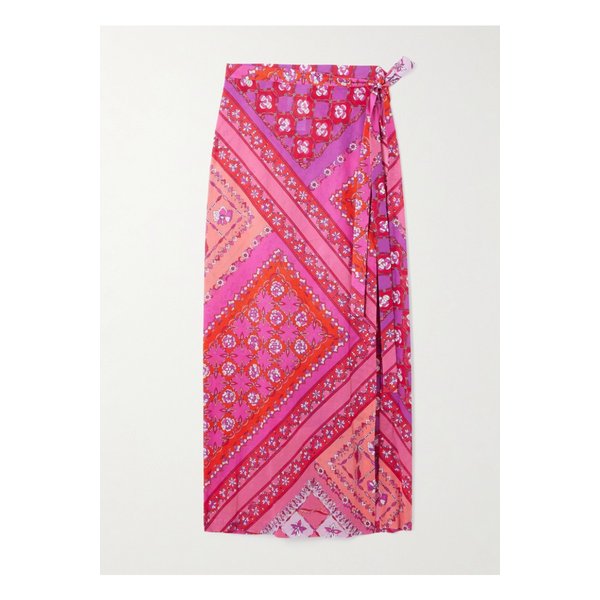 프린트 코튼 모슬린 파레오 푸시아 46376663162862802