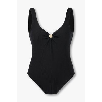 EMPORIO ARMANI 여성 텍스처드 립 패턴 스윔수트 0825120511000