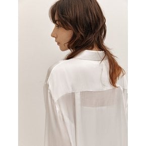 SILKY TUNNEL BLOUSE (WHITE)