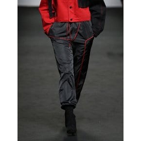 BLACK EQUAL TRACK PANTS