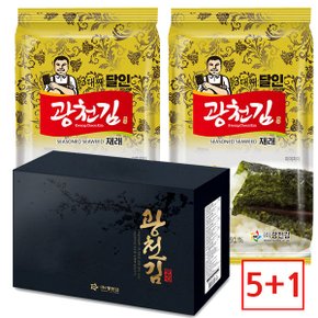 [5+1광천김] 달인 재래 도시락김 16봉 선물세트