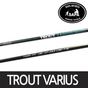 싸파 TROUT VARIUS 루어대 502UL/송어 쏘가리 꺽지 고탄성 경량 2PCS 송어