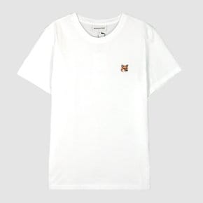 메종키츠네 25SS 여성 폭스헤드 반팔티 화이트 LW00105KJ0008 P100