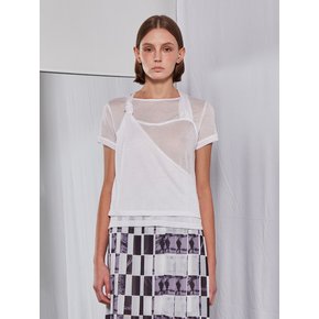 Layered Strap T-shirt (White)