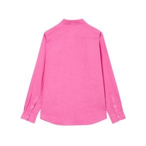 [23FW] [추가세일][populet]핑크 단색 린넨 긴팔셔츠 WSSH3CS05P1