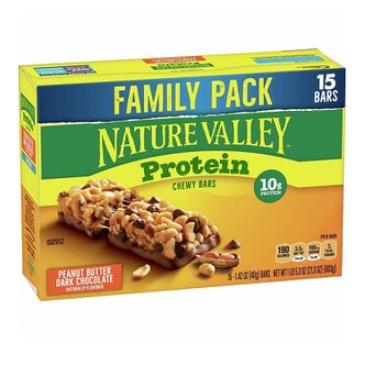  [해외직구]네이처밸리 프로틴바 피넛버터 다크 초콜릿 40g 15입/ Nature Valley Protein Bar Peanut Butter 21.3oz