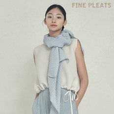 [FINE PLEATS] 피네 플리츠 민소매 스트링 탑 화이트