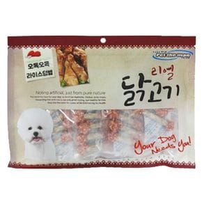 강아지육포간식 강아지 리얼 오독 쌀덤벨 300g 1P 반려견 육포 간식