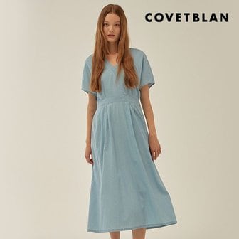 코벳블랑 COVETBLAN  데님 랩 원피스V214MOP253W