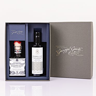 주세페주스티 1메달 큐빅 발사믹 식초 250ml+키아로스쿠로 엑스트라버진 올리브오일 250ml