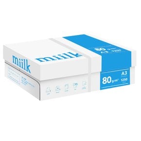 한국 밀크 A3 복사용지(A3용지) 80g 1250매 1BOX/