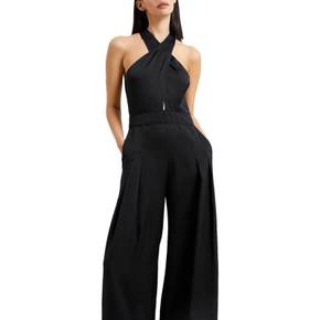 5083020 French Connection Harlow Womens Satin Halter Jumpsuit