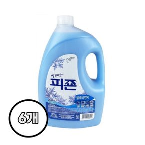 피죤 섬유유연제 블루비앙카 3000ml X 6개 수건 의류냄새제거 고농축 섬유향수