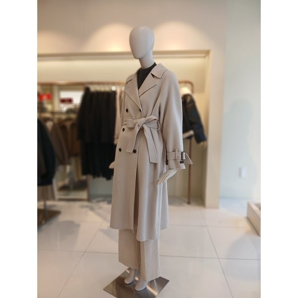 [여주점] 씨씨콜렉트 캐시미어혼방벨티드더블코트 E244msh166