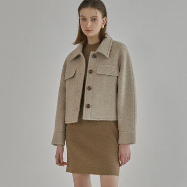 나인(Atelier Nain) (택가:198,000원)울 어스 크롭 라글란 자켓(JK-2766)