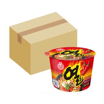 오너클랜 (오뚜기) 열라면 큰컵 105g 12개입 (BOX) 컵라면 대