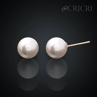 미니아트 [CRICRI] 14K 진주귀걸이 10mm 스와로브스키 크리스탈 제작