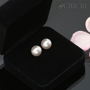 [CRICRI] 14K 진주귀걸이 10mm 스와로브스키 크리스탈 제작