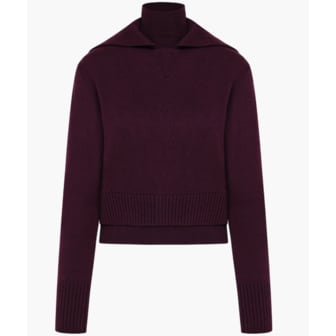 LINE [부산점] [라인어디션](N854) 여성 [라인어디션](N854) 여성 하이넥 이중 카라 니트NKPOOK0400