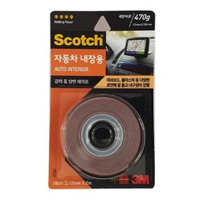 3M 스카치 자동차 강력 양면 테이프 내장용 12mm (WF6EEF6)