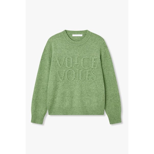 라쿤 블렌드 레터링 니트 풀오버 7115450Y09130