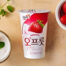  [빙그레] 요플레 오프룻 딸기&알로에 180ml