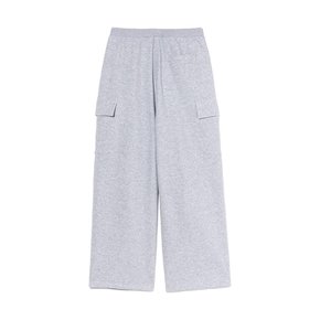 와이드 파라슈트 카고 스웨트 팬츠 MELANGE GREY (LO6PF173-097)