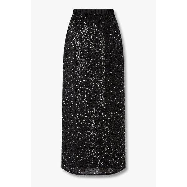 여성 펄 앤 시퀸 밴딩 스커트 A525307511000