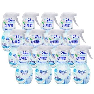 페브리즈 강력탈취 실내건조 프레시 클린향 370ml x12개