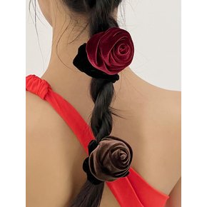 rose velvet scrunchie (6colors)