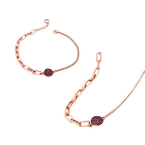 14K GOLD [목걸이+팔찌] P0183