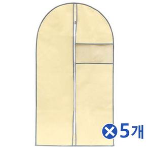 베이직 실용적인 부직포 투명창 옷커버 60x110cmx5개 옷비닐