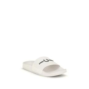B2320 100 WHITE Rubber slides with logo