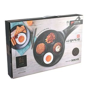 키친아트 계란 후라이팬 에그팬 팬케이크 팬 4구 28cm