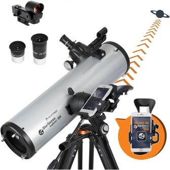  영국 셀레스톤 천체망원경 Celestron 22461 StarSense Explore DX 130 tonian Reflector Telesco