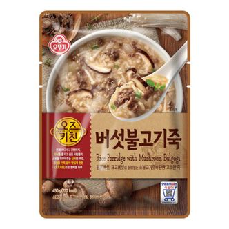 오뚜기 오즈키친 버섯불고기죽 450g x 18개[31526068]