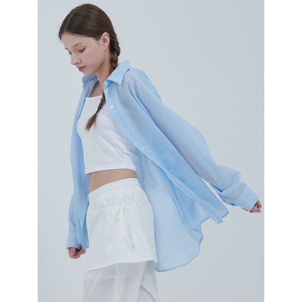 ice see-through shirt (blue, black)