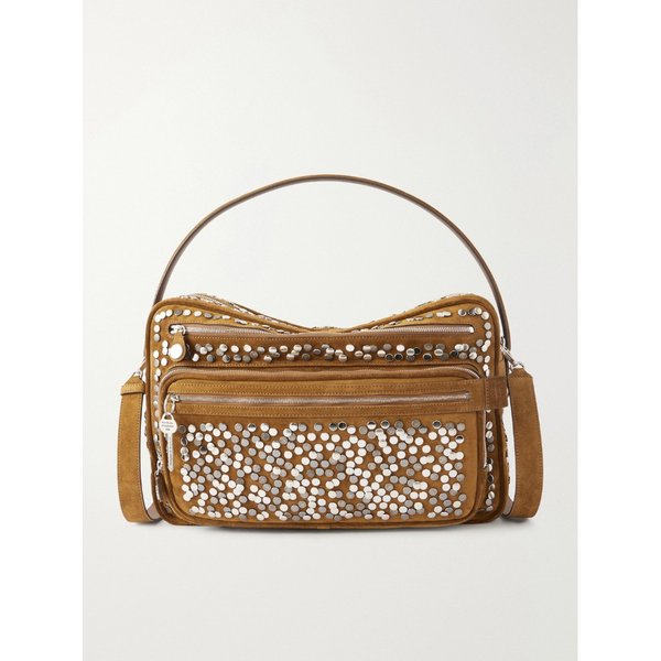 카메로 카메라 장식 스웨이드 숄더백 46376663162970072