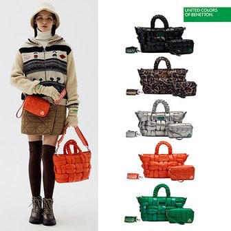 베네통 25FW 베네통 패딩 토트백 3종 세트(토트백+미니백+스트랩)