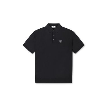 왁 (왁골프)[Exclusive] Men Essential Knit Polo_WMWAM25901BKX