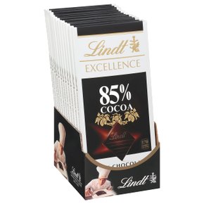 Lindt 린트 엑셀런스 85% 카카오 다크 초콜렛 99g 12개