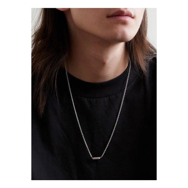 세그먼트 리사이클 스털링 실버 펜던트 네크리스 10g 46376663162913258