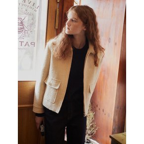 Boucle Wool Blouson Jumper