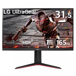 LG UltraGear 32GN650-B 31.5 165Hz1ms MBRHDRFreeSync 게이밍 모니터 인치WQHDVA 안티 글레어